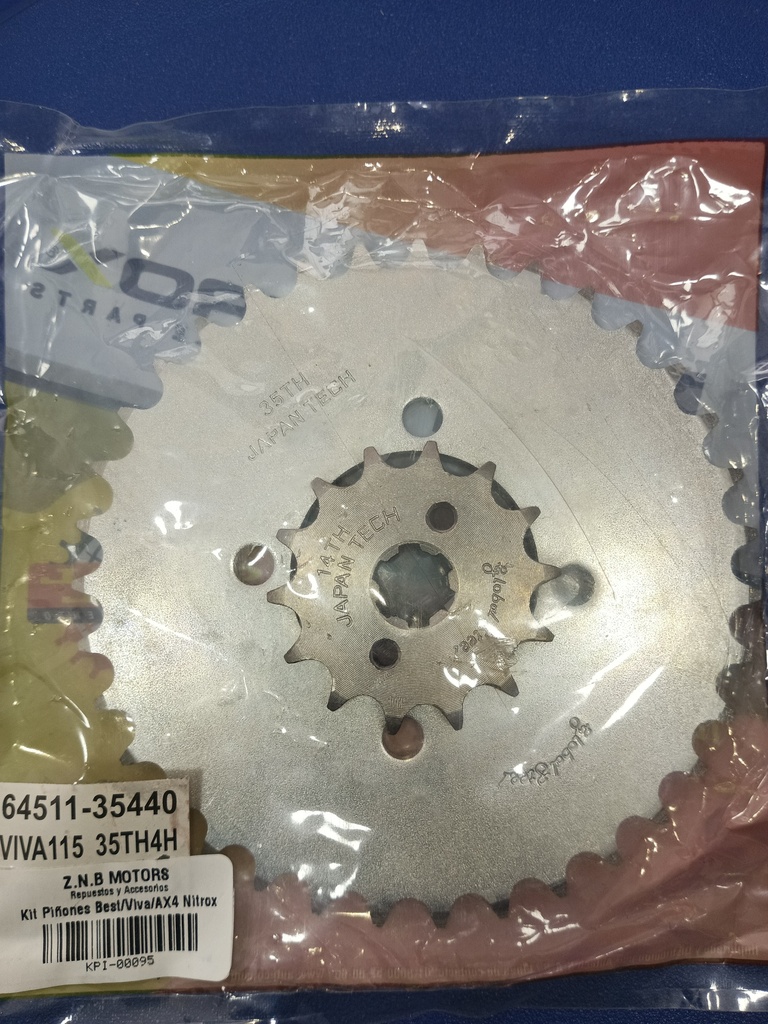 KIT PIÑONES NITROX GLOBAL STREET BEST/VIVA X/AX4 35T-H4H 64511-35440