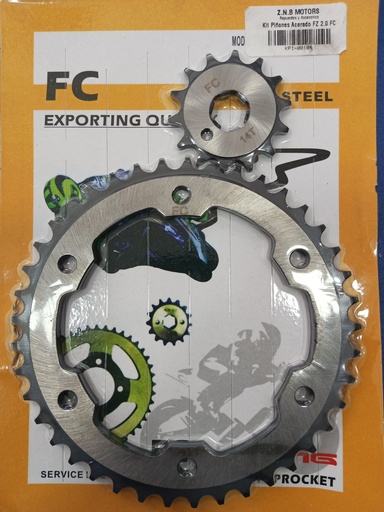 [FC FZ 16] KIT PIÑONES FC FZ 2.0 41T-14T ACERADO