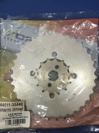 [NITROX 64511-35440] KIT PIÑONES NITROX GLOBAL STREET BEST/VIVA X/AX4 35T-H4H 64511-35440